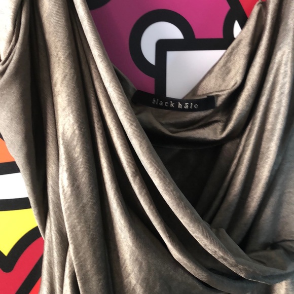 NWOT Black Halo Asymmetric top - Picture 2 of 4